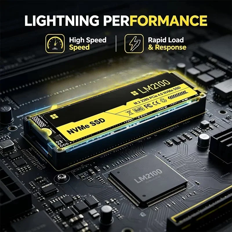 M.2 Nvme 4Tb Pcie 4.0 Ssd - Nouveau disque dur SSD M.2 LM2100,