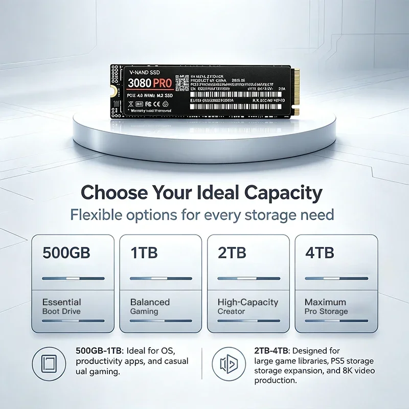 3080 PRO 500GB 1TB 2TB 4TB M.2 - M.2 Nvme 4Tb Pcie 4.0 Ssd avis et prix