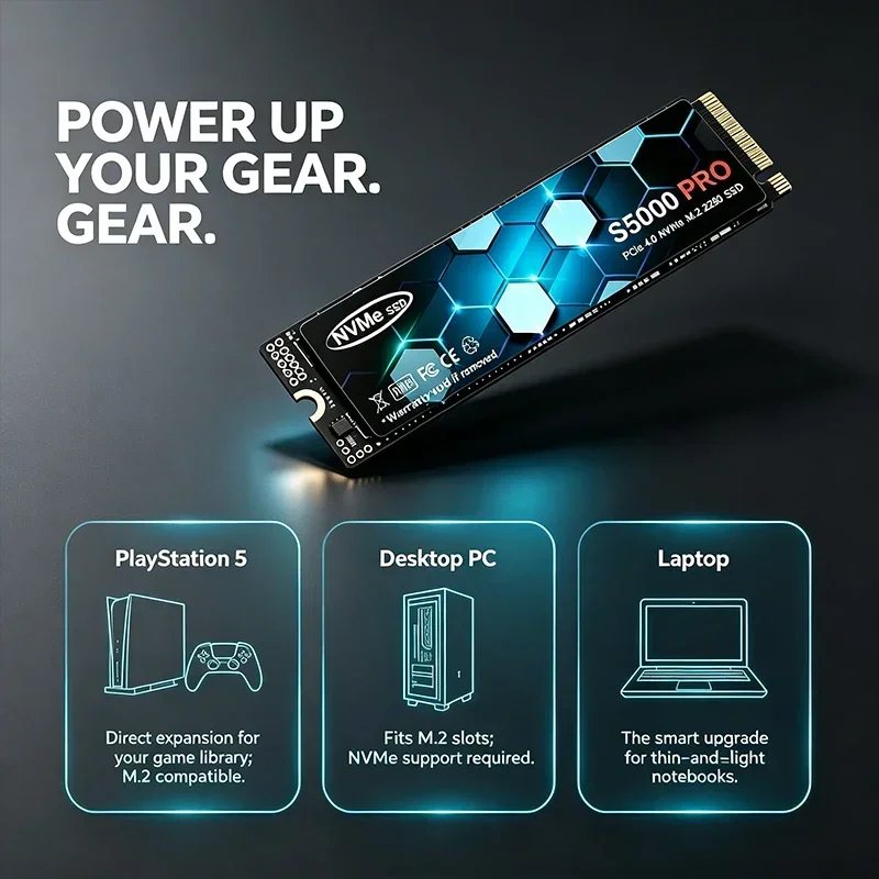 Disque dur SSD M.2 S5000 PRO,  - M.2 Nvme 4Tb Pcie 4.0 Ssd avis et prix