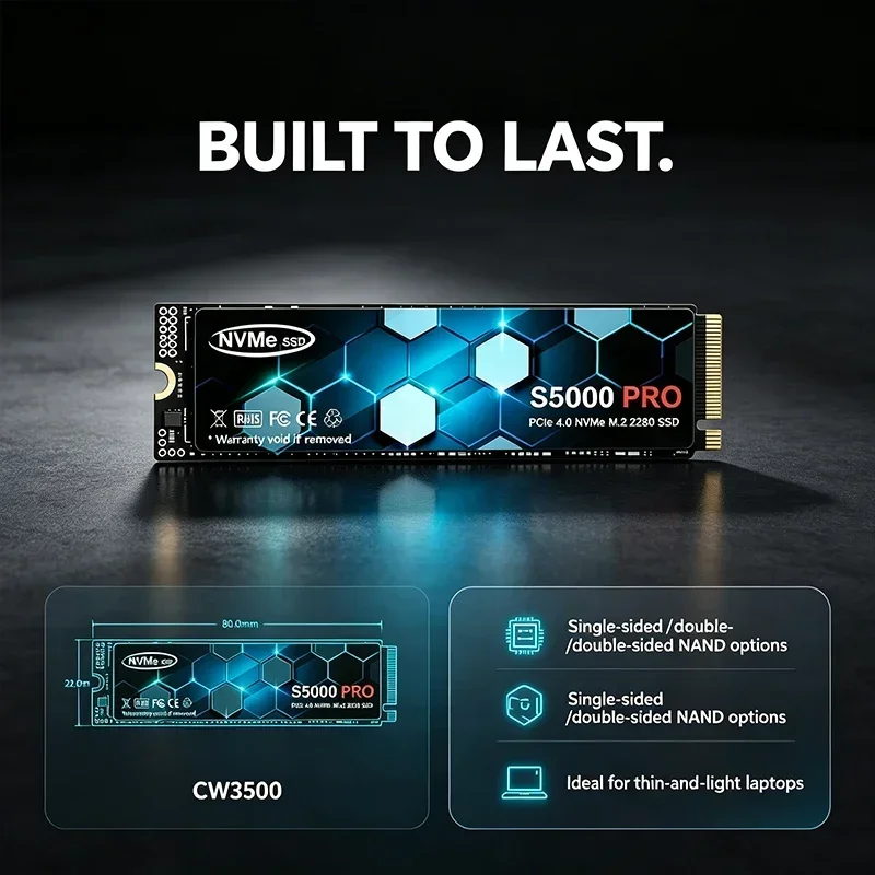 Disque dur SSD M.2 S5000 PRO,  - M.2 Nvme 4Tb Pcie 4.0 Ssd avis et prix