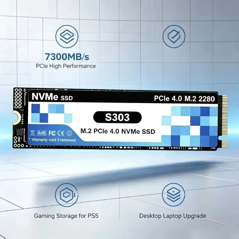 SSD interne M.2 NVMe S303 d'or - M.2 Nvme 4Tb Pcie 4.0 Ssd avis et prix