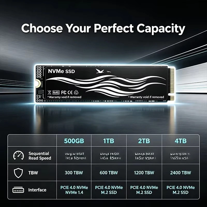 Disque dur SSD interne M.2 NVM - M.2 Nvme 4Tb Pcie 4.0 Ssd avis et prix