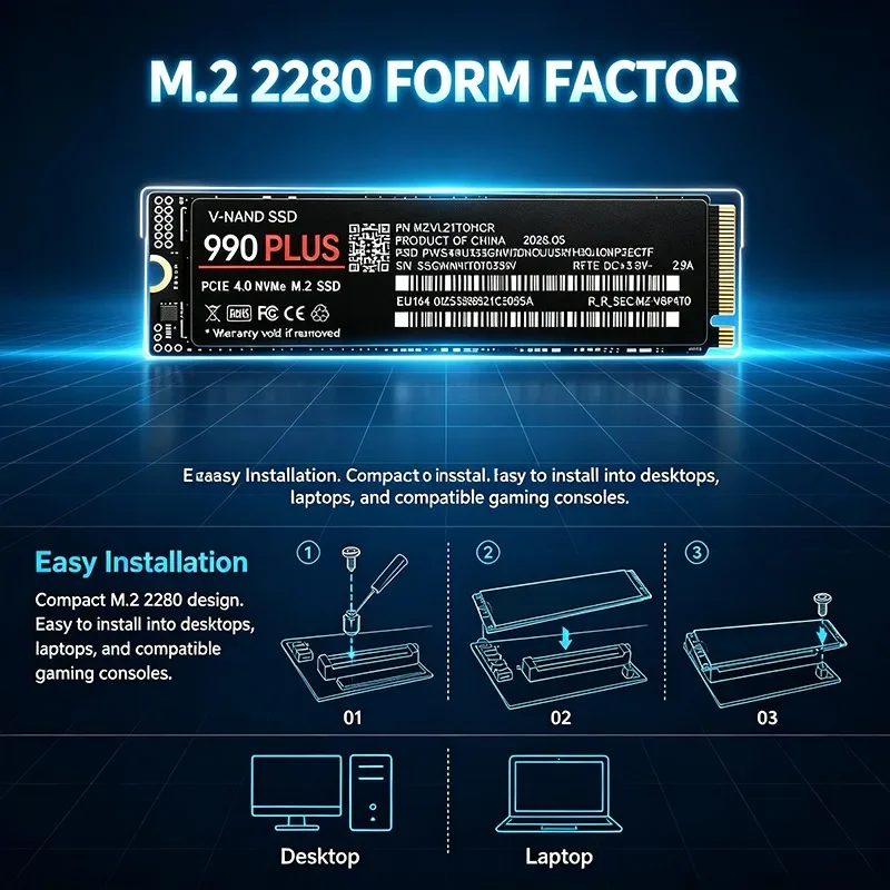 990 Plus SSD 500 Go/1 To/2 To/ - M.2 Nvme 4Tb Pcie 4.0 Ssd avis et prix