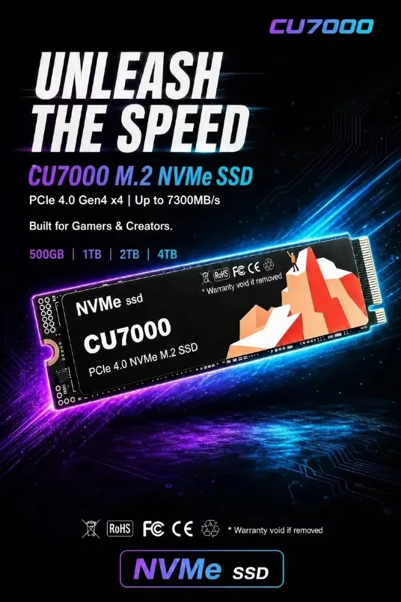 CU7000 SSD M.2 NVMe, disque SS - M.2 Nvme 4Tb Pcie 4.0 Ssd avis et prix